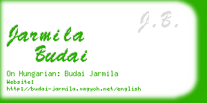 jarmila budai business card